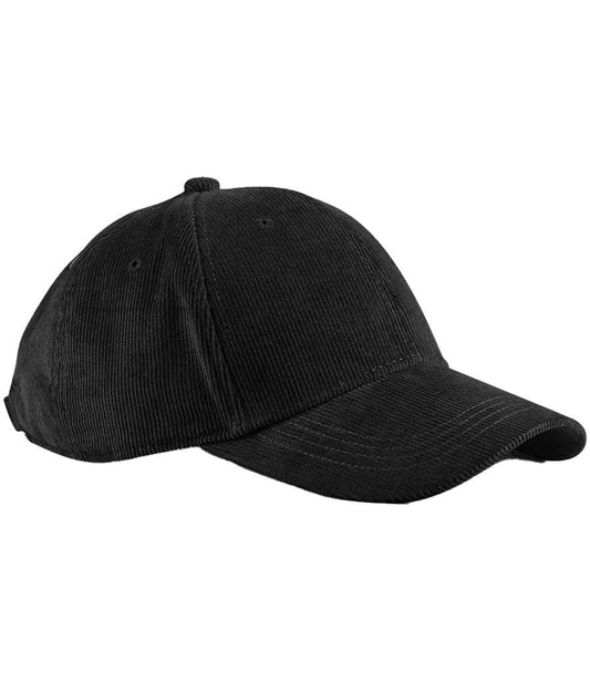 Beechfield EarthAware® Organic Cord Baseball Cap - Black (BB680)