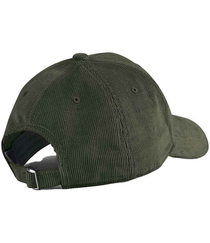 Beechfield EarthAware® Organic Cord Baseball Cap - Forest Night (BB680)