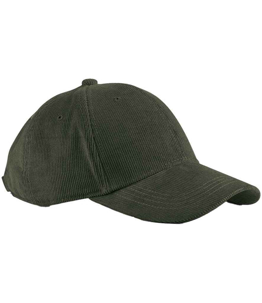 Beechfield EarthAware® Organic Cord Baseball Cap - Forest Night (BB680)