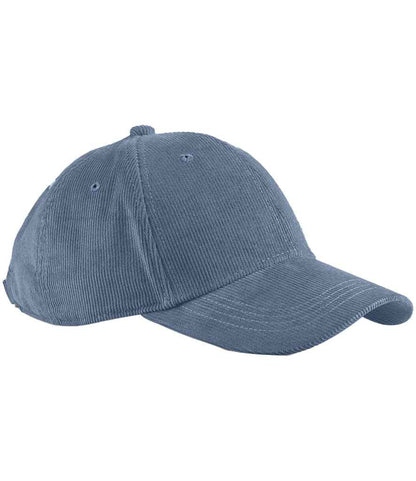 Beechfield EarthAware® Organic Cord Baseball Cap - Slate Blue (BB680)