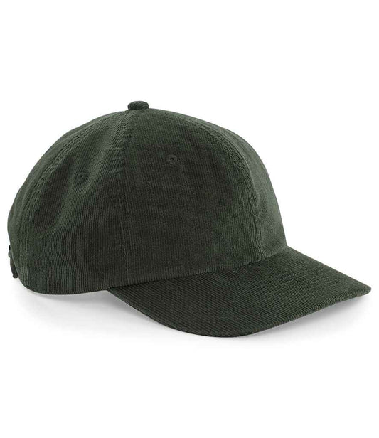 Beechfield Heritage Cord Cap - Dark Olive (BB682)