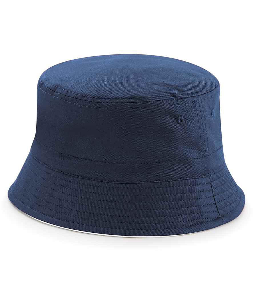 Beechfield Reversible Bucket Hat - French Navy/White (BB686)