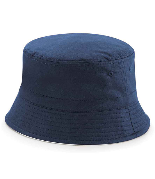 Beechfield Reversible Bucket Hat - French Navy/White (BB686)