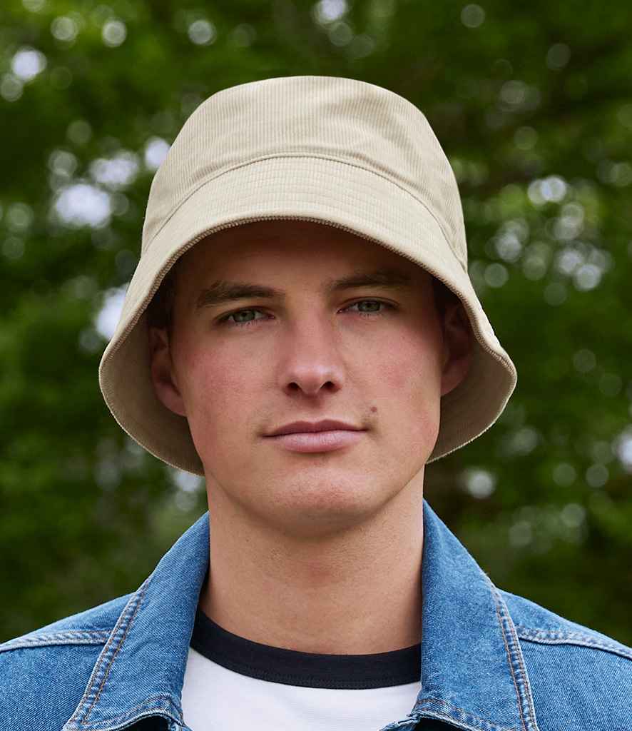 Beechfield EarthAware® Organic Cord Bucket Hat - Stone (BB687)
