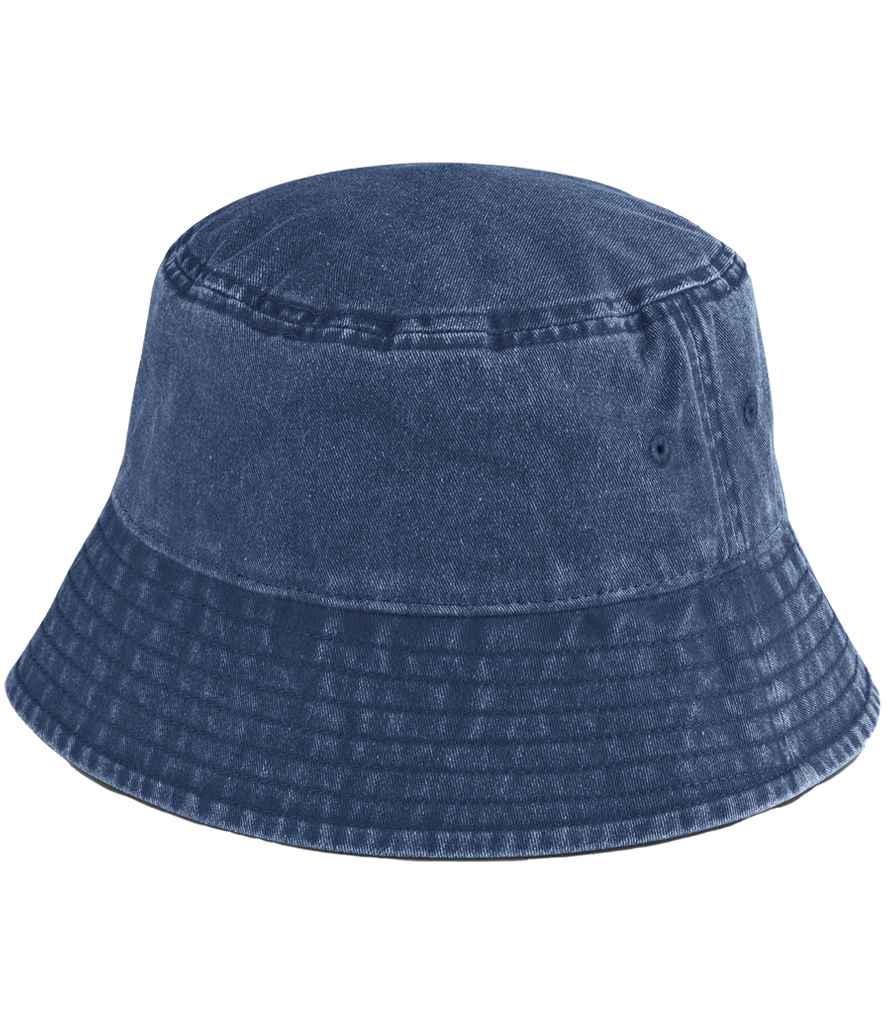 Beechfield Junior Vintage Bucket Hat - Vintage Denim (BB688B)