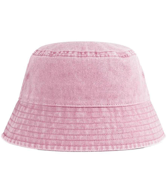 Beechfield Junior Vintage Bucket Hat - Vintage Dusky Pink (BB688B)