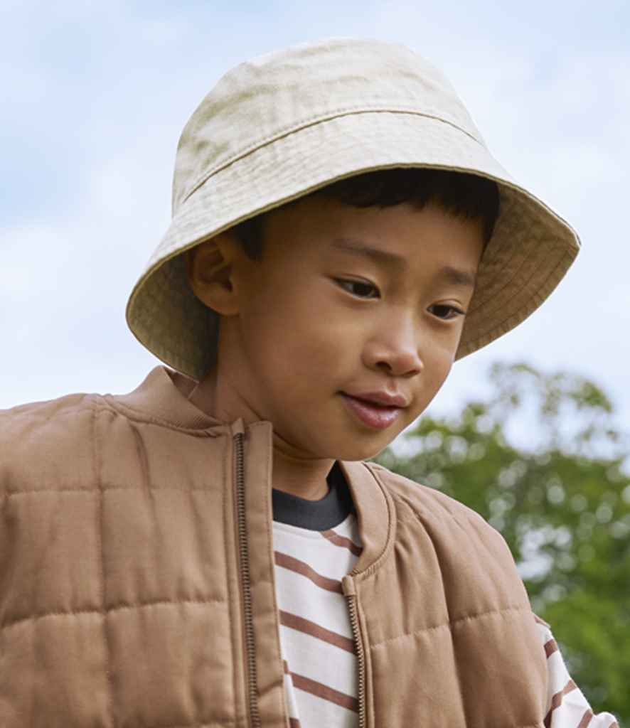 Beechfield Junior Vintage Bucket Hat - Vintage Sand (BB688B)