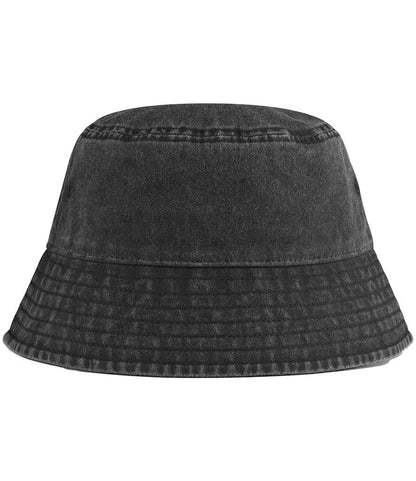 Beechfield Vintage Bucket Hat - Vintage Black (BB688)