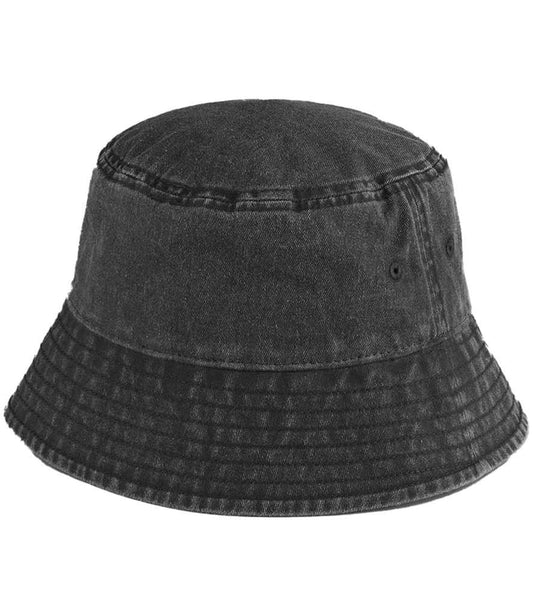 Beechfield Vintage Bucket Hat - Vintage Black (BB688)