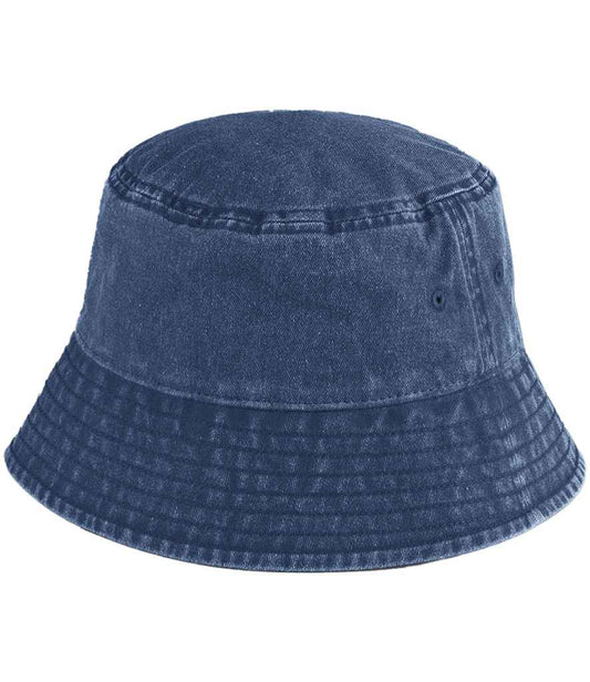 Beechfield Vintage Bucket Hat - Vintage Denim (BB688)