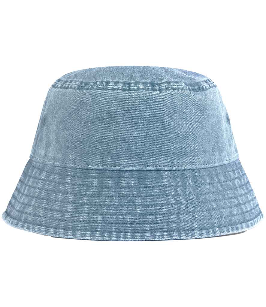 Beechfield Vintage Bucket Hat - Vintage Light Denim (BB688)
