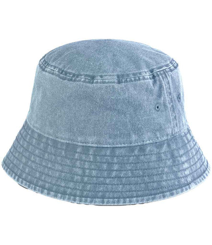 Beechfield Vintage Bucket Hat - Vintage Light Denim (BB688)