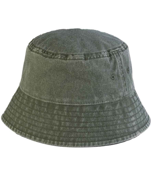 Beechfield Vintage Bucket Hat - Vintage Olive (BB688)