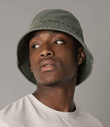 Beechfield Vintage Bucket Hat - Vintage Olive (BB688)