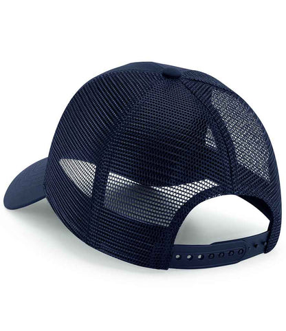 Beechfield Recycled 6 Panel Snapback Trucker Cap - French Navy (BB75R)