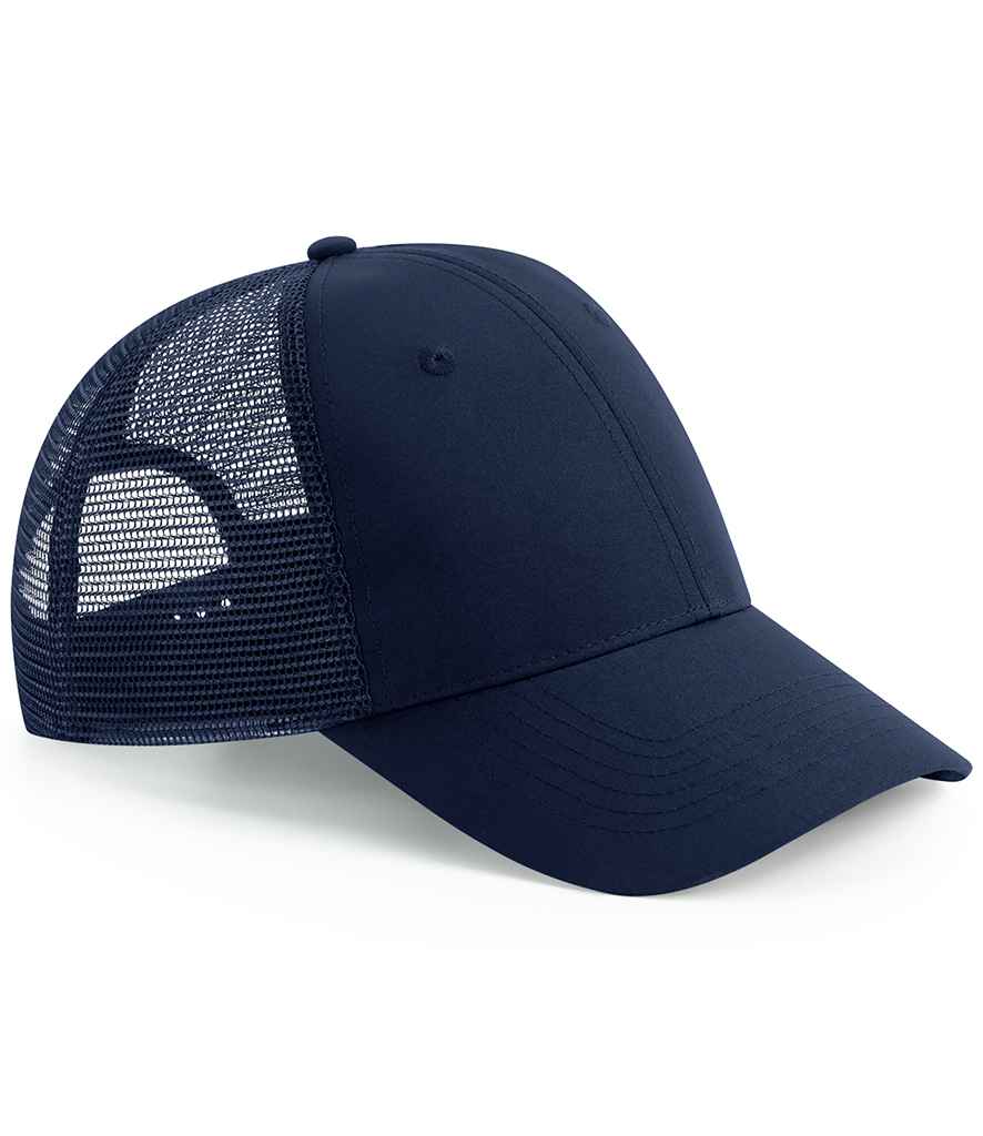 Beechfield Recycled 6 Panel Snapback Trucker Cap - French Navy (BB75R)
