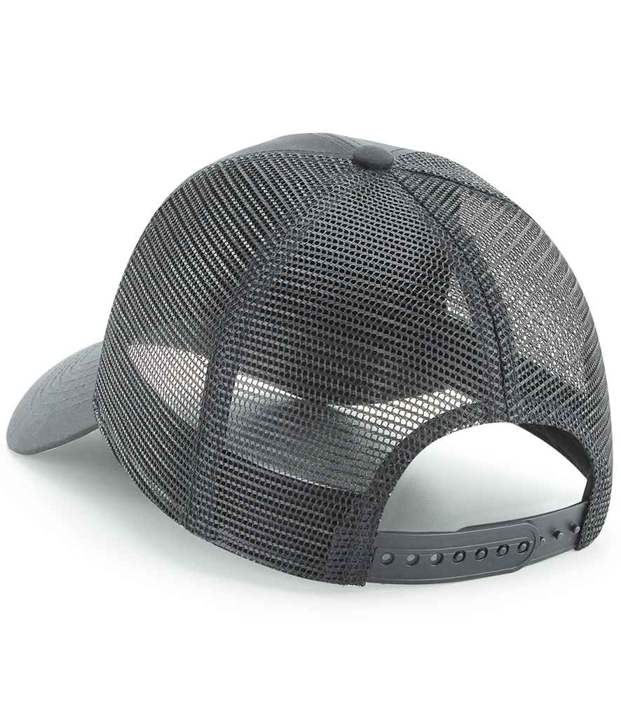 Beechfield Recycled 6 Panel Snapback Trucker Cap - Graphite Grey (BB75R)