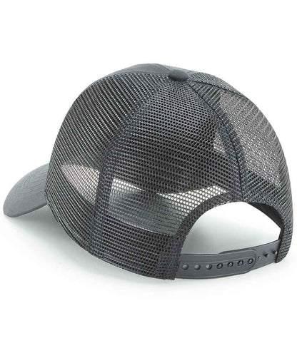 Beechfield Recycled 6 Panel Snapback Trucker Cap - Graphite Grey (BB75R)