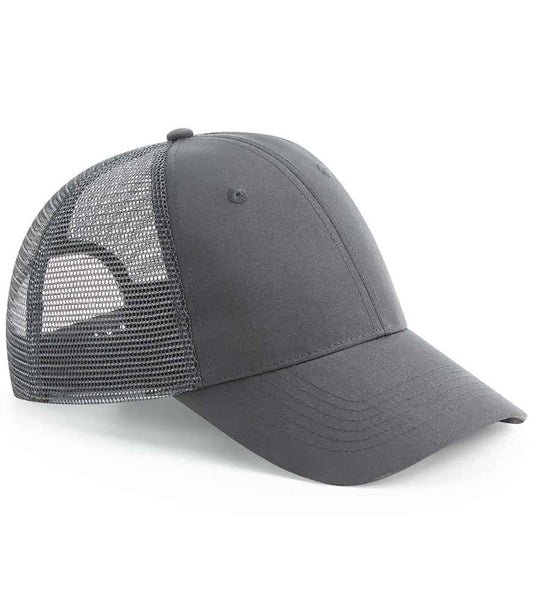 Beechfield Recycled 6 Panel Snapback Trucker Cap - Graphite Grey (BB75R)
