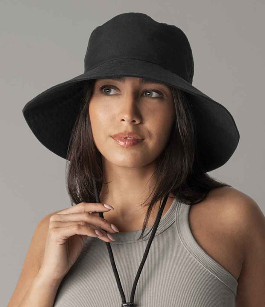 Beechfield Wide Brim Sun Hat - Black (BB788R)