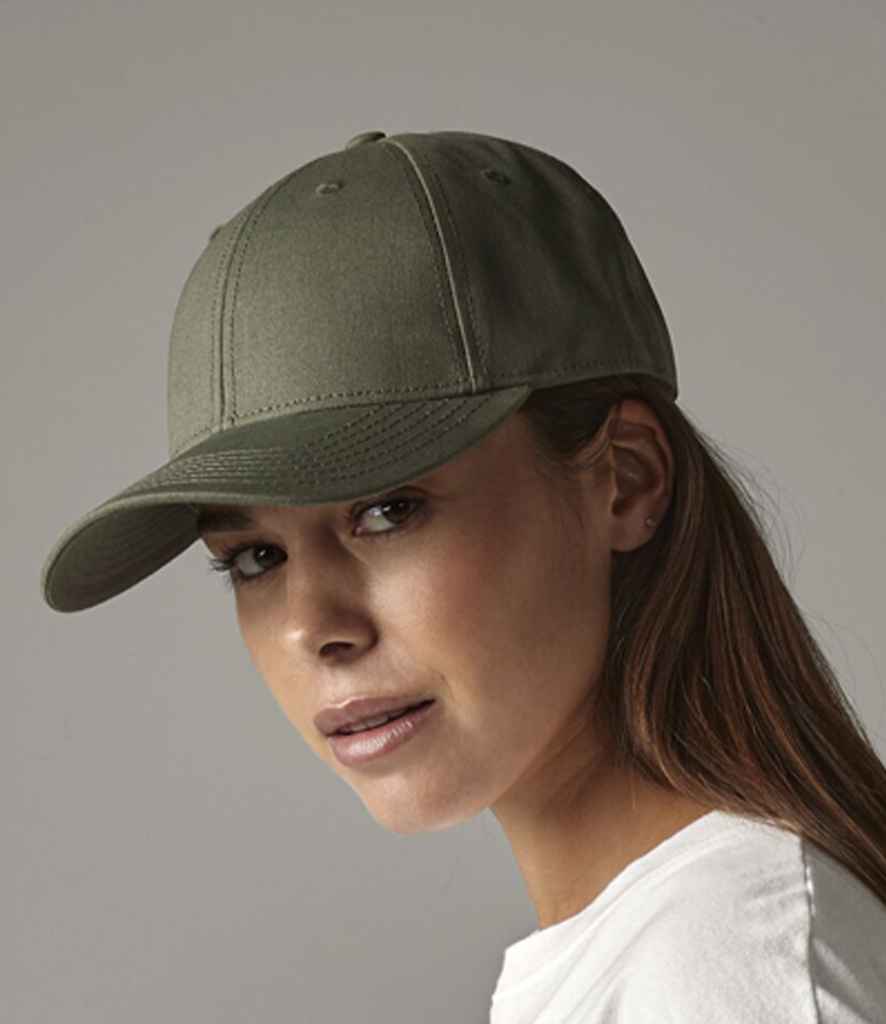 Beechfield EarthAware® Organic Cotton Canvas 6 Panel Cap - Olive Green (BB801)