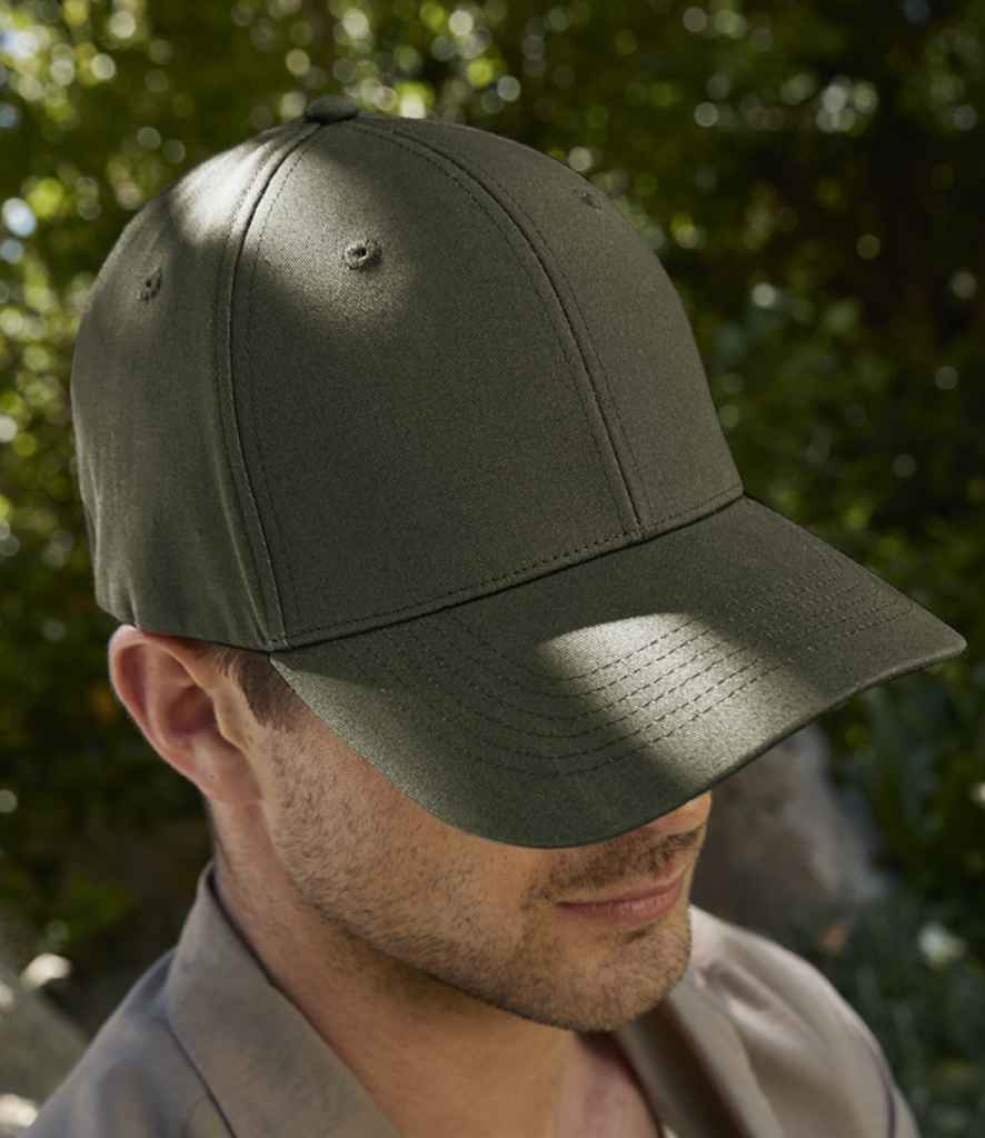 Beechfield EarthAware® Organic Cotton Stretch-Fit Cap - Olive Green (BB803)