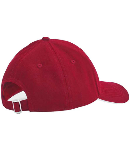 Beechfield EarthAware® Classic Organic Cotton 6 Panel Sandwich Peak Cap - Classic Red/White (BB820C)