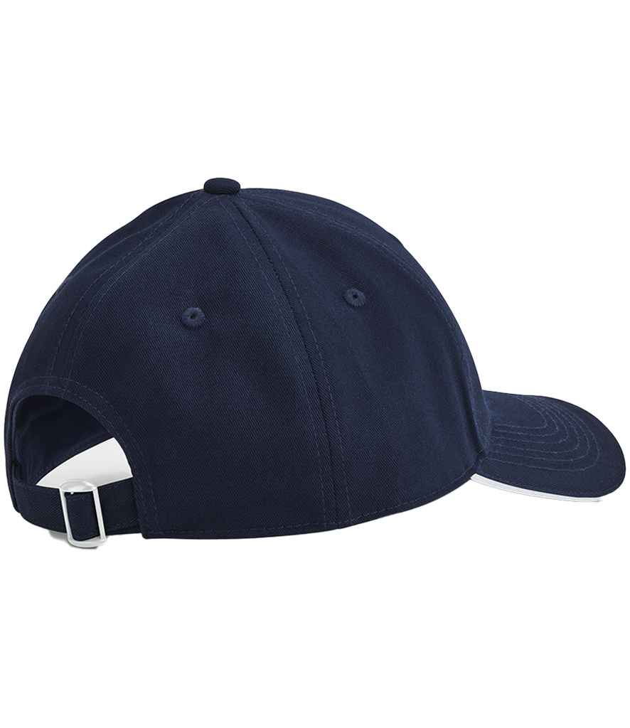 Beechfield EarthAware® Classic Organic Cotton 6 Panel Sandwich Peak Cap - French Navy/White (BB820C)
