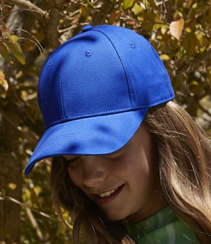 Beechfield EarthAware® Junior Classic Organic Cotton 6 Panel Cap - Bright Royal (BB821B)