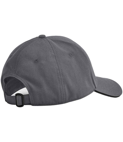 Beechfield EarthAware® Classic Organic Cotton 5 Panel Sandwich Peak Cap - Graphite Grey/Black (BB825C)