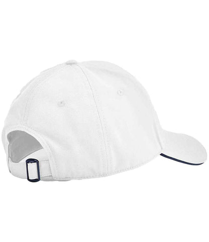 Beechfield EarthAware® Classic Organic Cotton 5 Panel Sandwich Peak Cap - White/French Navy (BB825C)