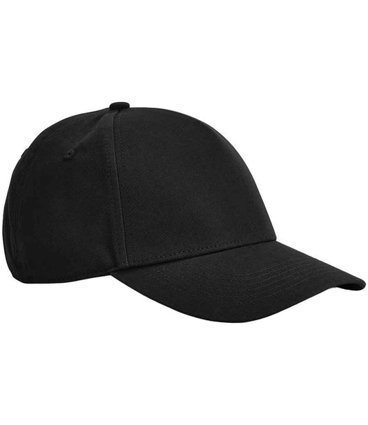 Beechfield EarthAware® Classic Organic Cotton 5 Panel Cap - Black (BB825)