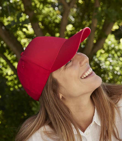 Beechfield EarthAware® Classic Organic Cotton 5 Panel Cap - Classic Red (BB825)