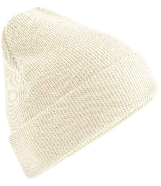Beechfield Organic Cotton Original Heavyweight Cuffed Beanie - Off White (BB830N)