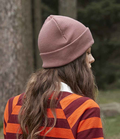 Beechfield Organic Cotton Original Heavyweight Cuffed Beanie - Rose (BB830N)