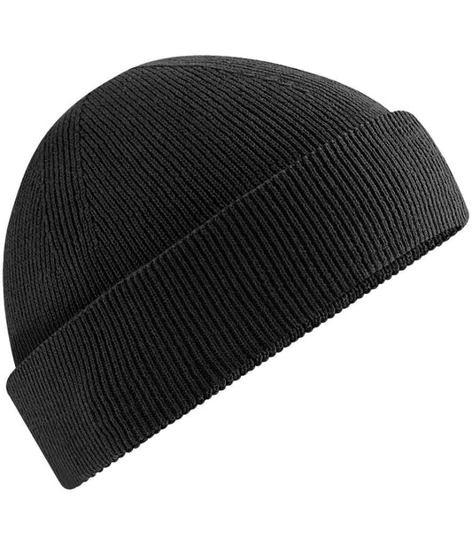 Beechfield Organic Cotton Fisherman Beanie - Black (BB832N)