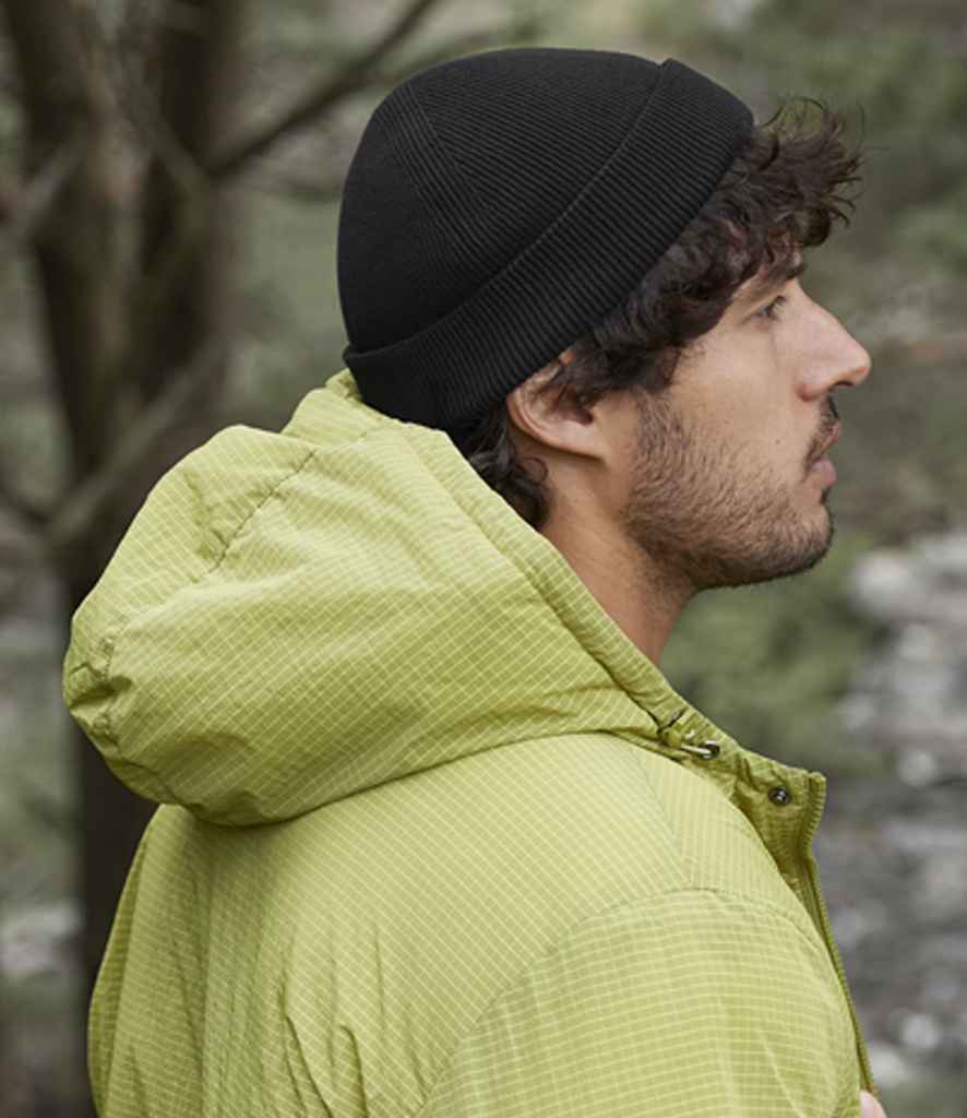 Beechfield Organic Cotton Fisherman Beanie - Black (BB832N)