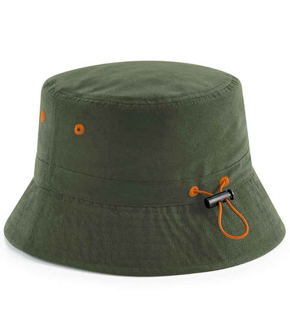 Beechfield Recycled Polyester Bucket Hat - Olive Green (BB84R)