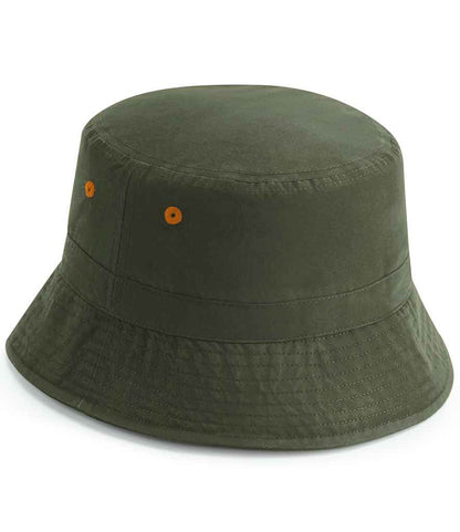 Beechfield Recycled Polyester Bucket Hat - Olive Green (BB84R)
