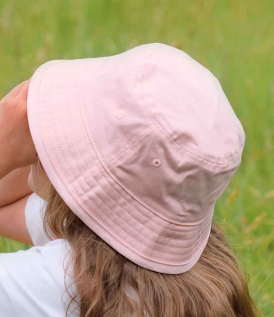 Beechfield Kids Organic Cotton Bucket Hat - Powder Pink (BB90NB)