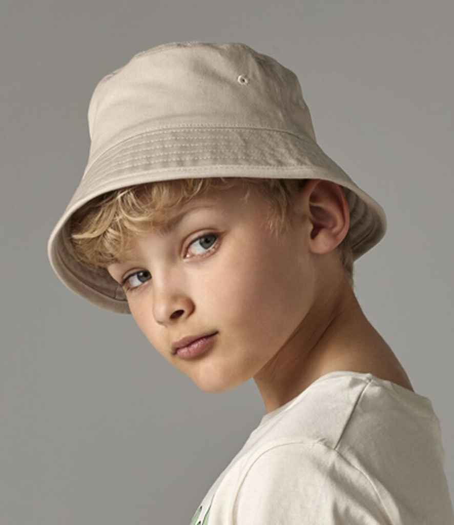 Beechfield Kids Organic Cotton Bucket Hat - Sand (BB90NB)
