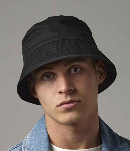 Beechfield Organic Cotton Bucket Hat - Black (BB90N)