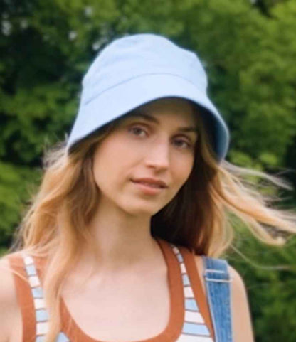 Beechfield Organic Cotton Bucket Hat - Sky Blue (BB90N)