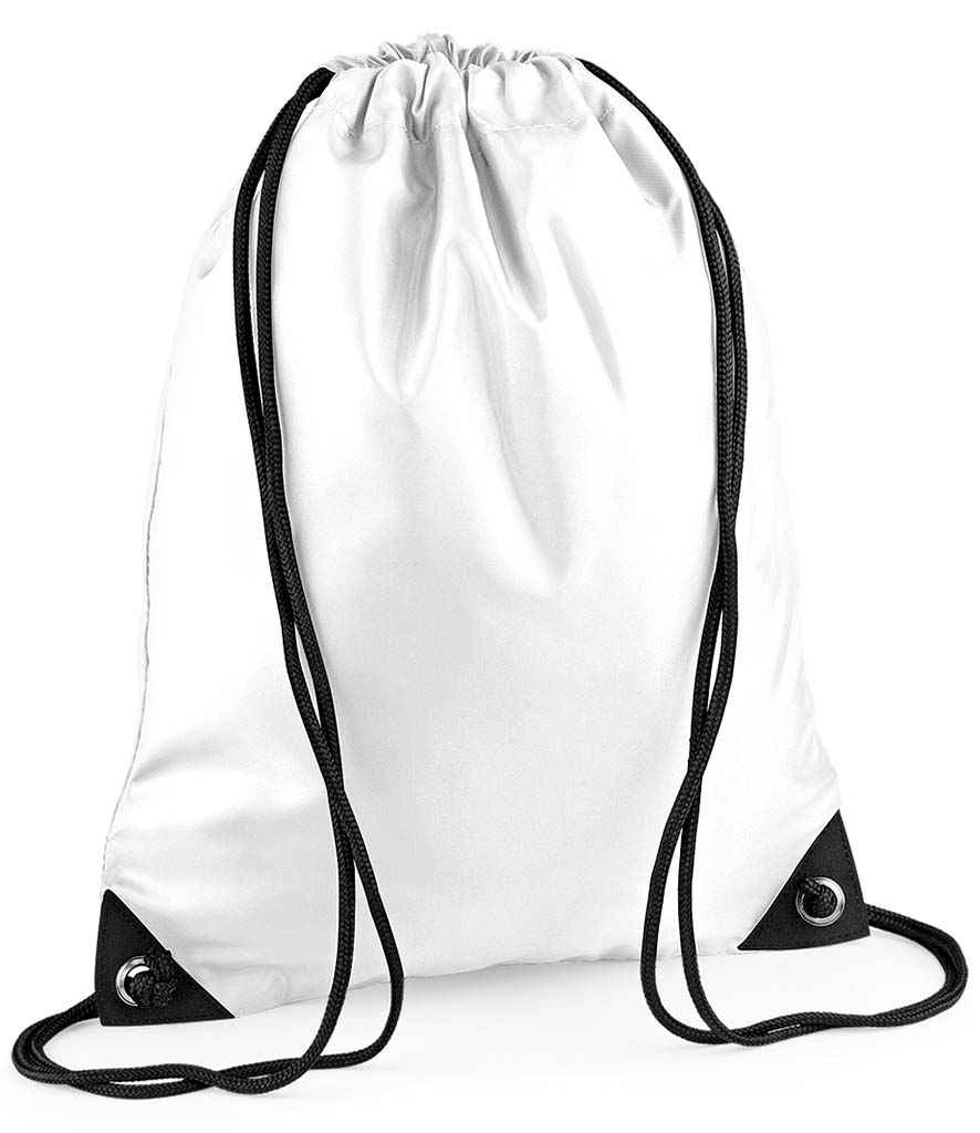 BagBase Premium Gymsac - White (BG10)