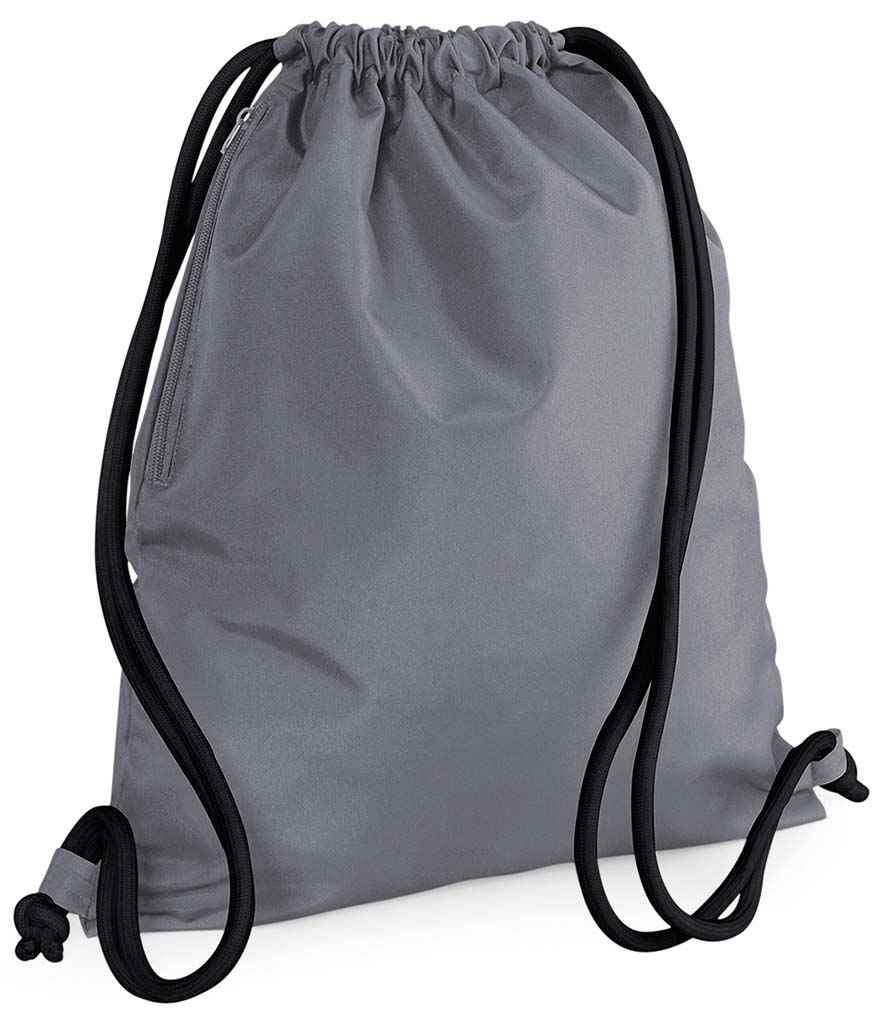 BagBase Icon Gymsac - Graphite Grey/Black (BG110)