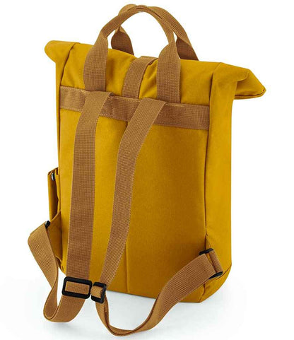 BagBase Recycled Mini Twin Handle Roll-Top Backpack - Mustard (BG118S)