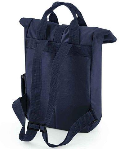BagBase Recycled Mini Twin Handle Roll-Top Backpack - Navy Dusk (BG118S)