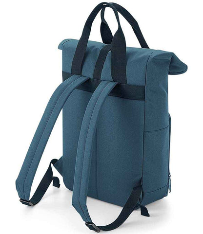 BagBase Recycled Twin Handle Roll-Top Backpack - Airforce Blue (BG118)