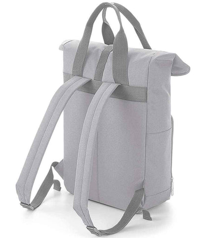 BagBase Recycled Twin Handle Roll-Top Backpack - Light Grey (BG118)