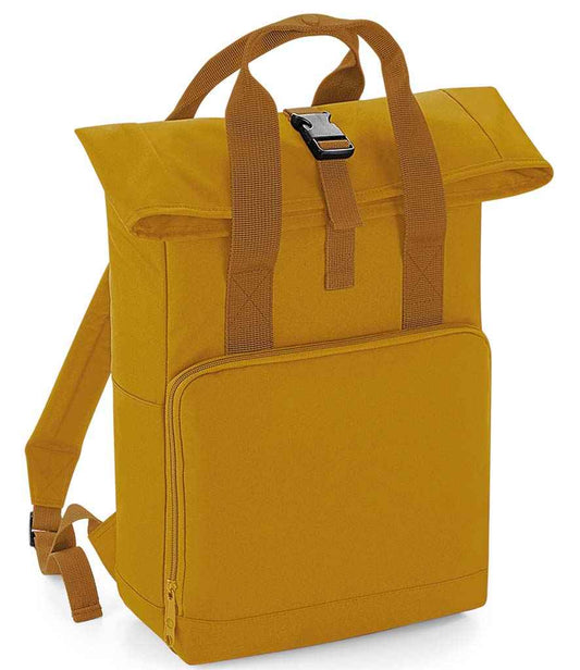 BagBase Recycled Twin Handle Roll-Top Backpack - Mustard (BG118)